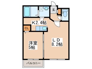 アベニール　E.5の物件間取画像